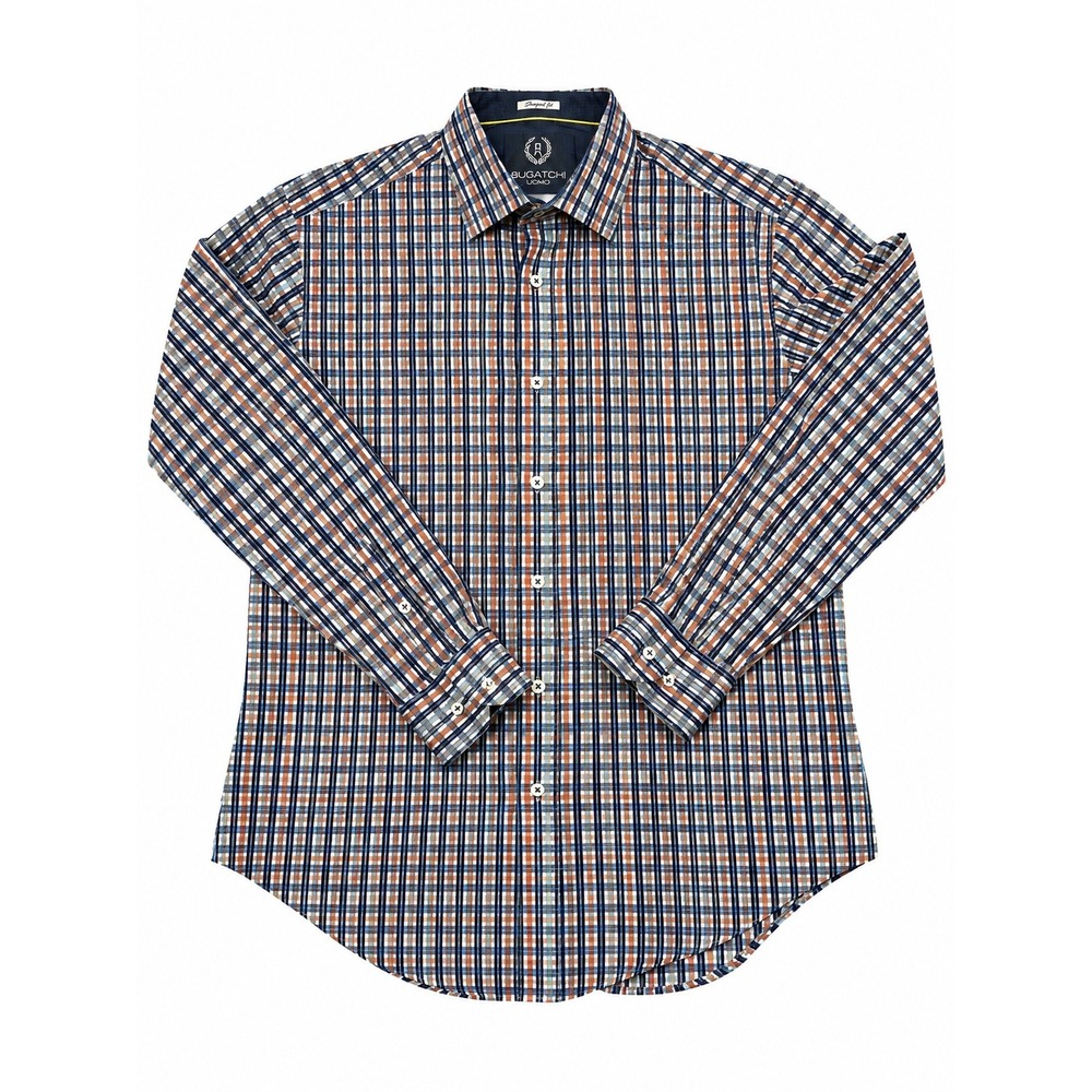 Bugatchi Uomo Mens Long Sleeve Button-Down Shirt